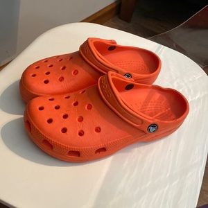 Orange crocs women’s size 9